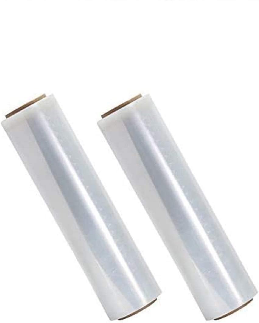 18 Inches X 1000 Feet Tough Pallet Shrink Wrap, 80 Gauge Industrial Strength Plastic Film, Commercial Grade Strength Film, Moving & Stretch Packing Wrap, for Furniture, Boxes, Pallets (2-Pack)