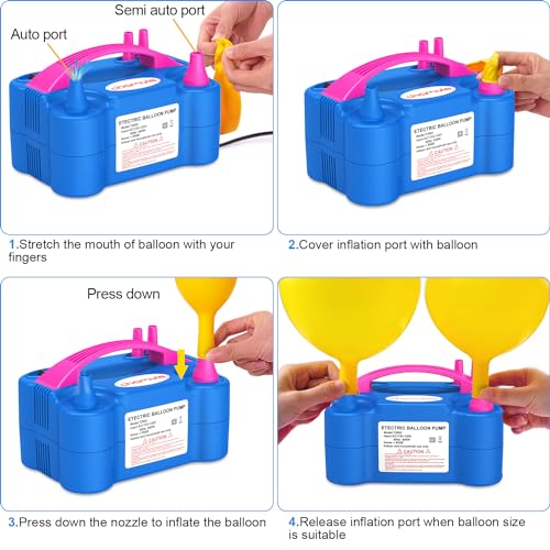 Image of chamvis Balloon Pump Electric, Balloon Air Pump Inflate Pump for Balloons: Blower Machine for Fast and Easy Filling Balloons