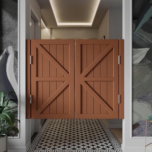 Portes battantes en bois – Installation facile avec charnières, adaptées pour la cuisine, la salle de bain, le garde-manger et les entrées de café