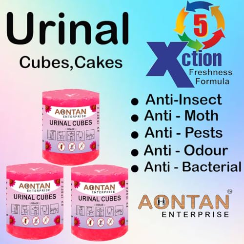 Image of AONTAN ENTERPRISE Urinal Cake Sanitary Cubes Sani Cube Urinal Cubes Napthalene Balls Air Freshener Deodorizer for Toilets, Bathroom & Washbasin (420 Gram Large Size) Pack of 6 Sets | 1Set=2 Piece