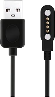 Smart Watch Charger Cable, Universal 4 Pin 7.62mm Magnetic Suction USB Charging Cable for Smart Watch, Replacement Charging Cable for 7.62mm 4-Pin Devices