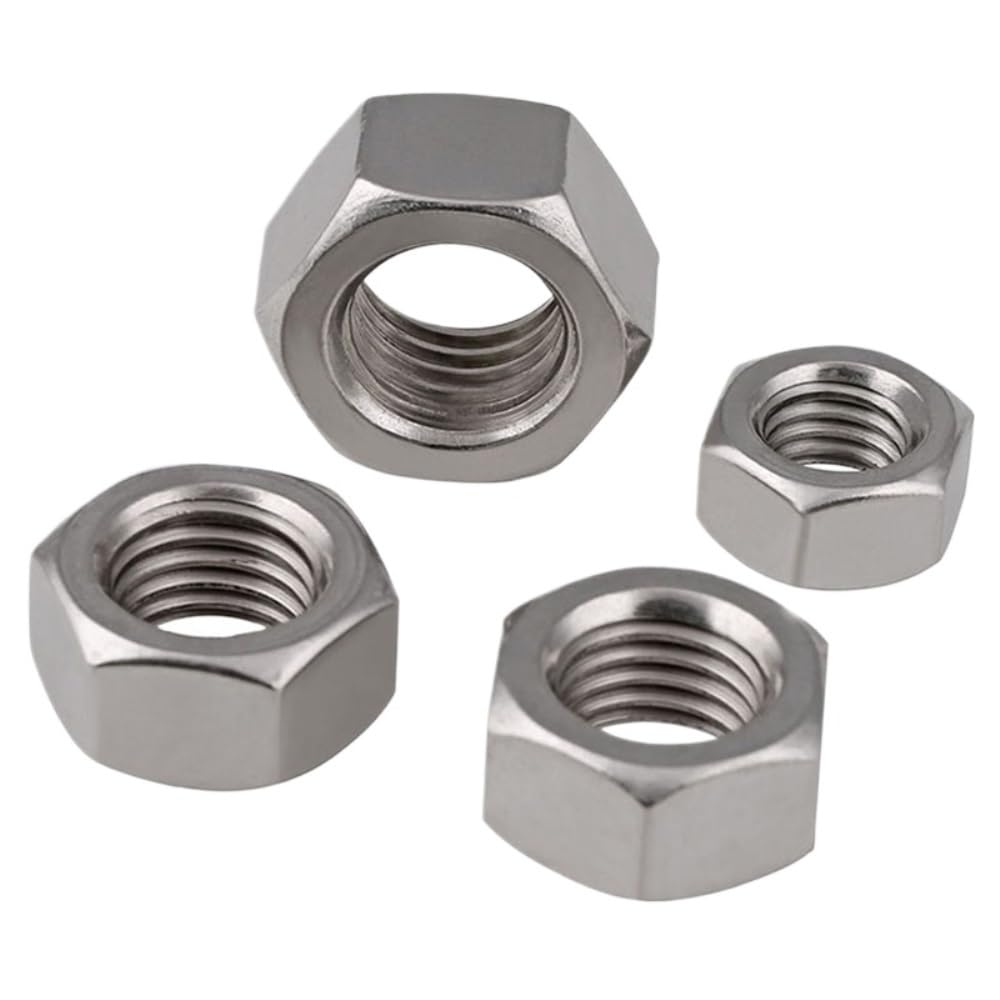 Tuercas Completas hexagonales 316 A4 Tuerca Hexagonal de Acero Inoxidable M2 M2.5 M3 M4 M5 M6 M8 M10-M24(5pcs,M24)