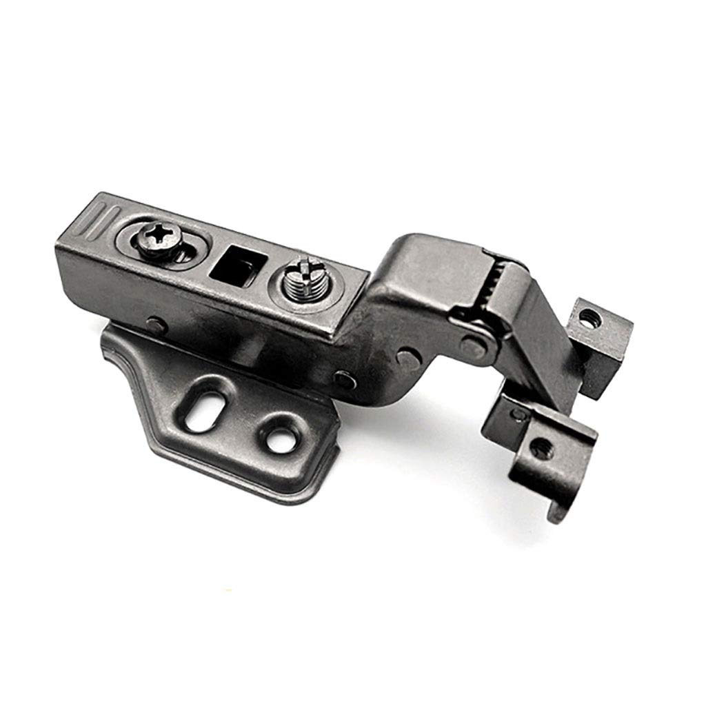 Nvsfzgiyg Nero 1Pcs Hinge Stainless Steel Hydraulic Cabinet Door Hinges Damper Buffer Soft Close(Nero)