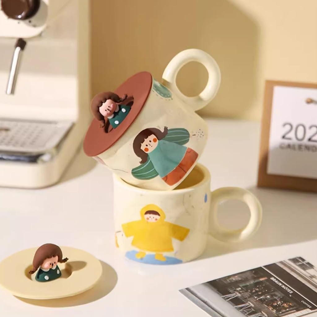 Amazon.com: ZXHFSH Coffee Mug,Tea Cup, Coffee Cup with Lid, Cute