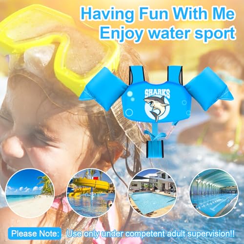 image for Chriffer Kids Swim Vest Life Jacket for 30-55 Pounds Boys and Girls, T