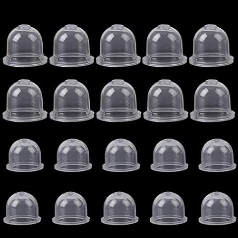 Rybtd 20PCS Universal Petrol Primer Bulb,Petrol Capsule Primer Bulb (19mm / 22mm) Carburetor Primer Bulb Pump Universal Carburetor Oil Cup for Picking Machine Lawn Mower Trimmer Blower Cutter Hedge Cover