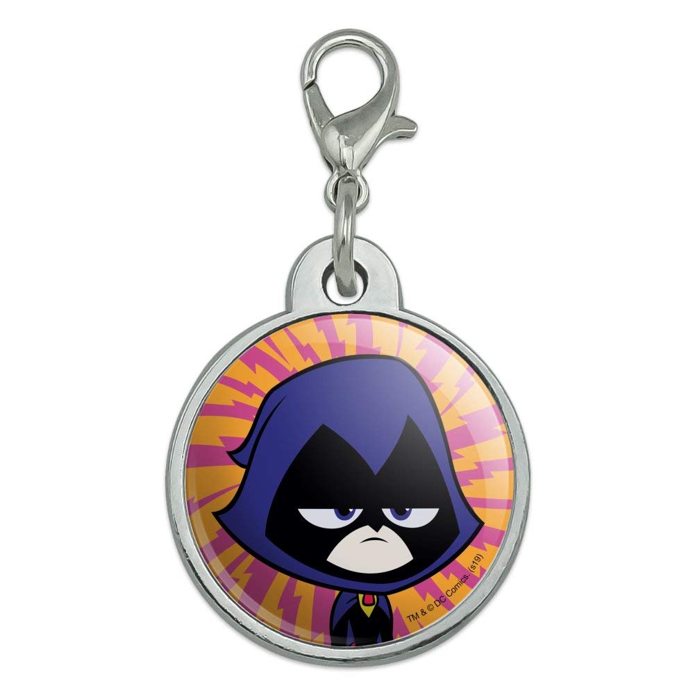 GRAPHICS & MORE Teen Titans Go! Raven Chrome Plated Metal Pet Dog Cat ID Tag