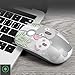 FD V8 Wireless Mouse Battery Included, 2.4G Cute Colorful Animal Slim Silent Travel Cordless Mouse Optical Designed Mice with Nano Receiver Compatible for Laptop Computer PC Chromebook (Gray Koala)