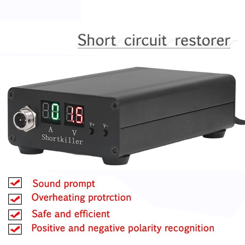 Image of Mobile Phone Short Circuit Detector, Motherboard Short Circuit Repairer,Repair Burner for iOS for Android,Adjustable Voltage Regulator Ammeter Circuit Testers for Phone Laptop Computer