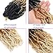 8 Packs Short Faux Locs Crochet Hair 120 Strands 12Inch Soft Locs wavy Dreadlocks Crochet Braids Natural Black Pre-Looped Crochet Hair for Women (T1-27-613, 12 Inch (Pack of 8))