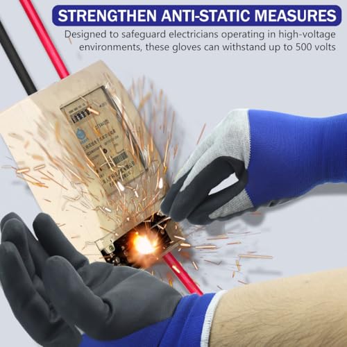 Image of Serplex Electrical Insulated Gloves 500V Voltage Resistance Safety Gloves