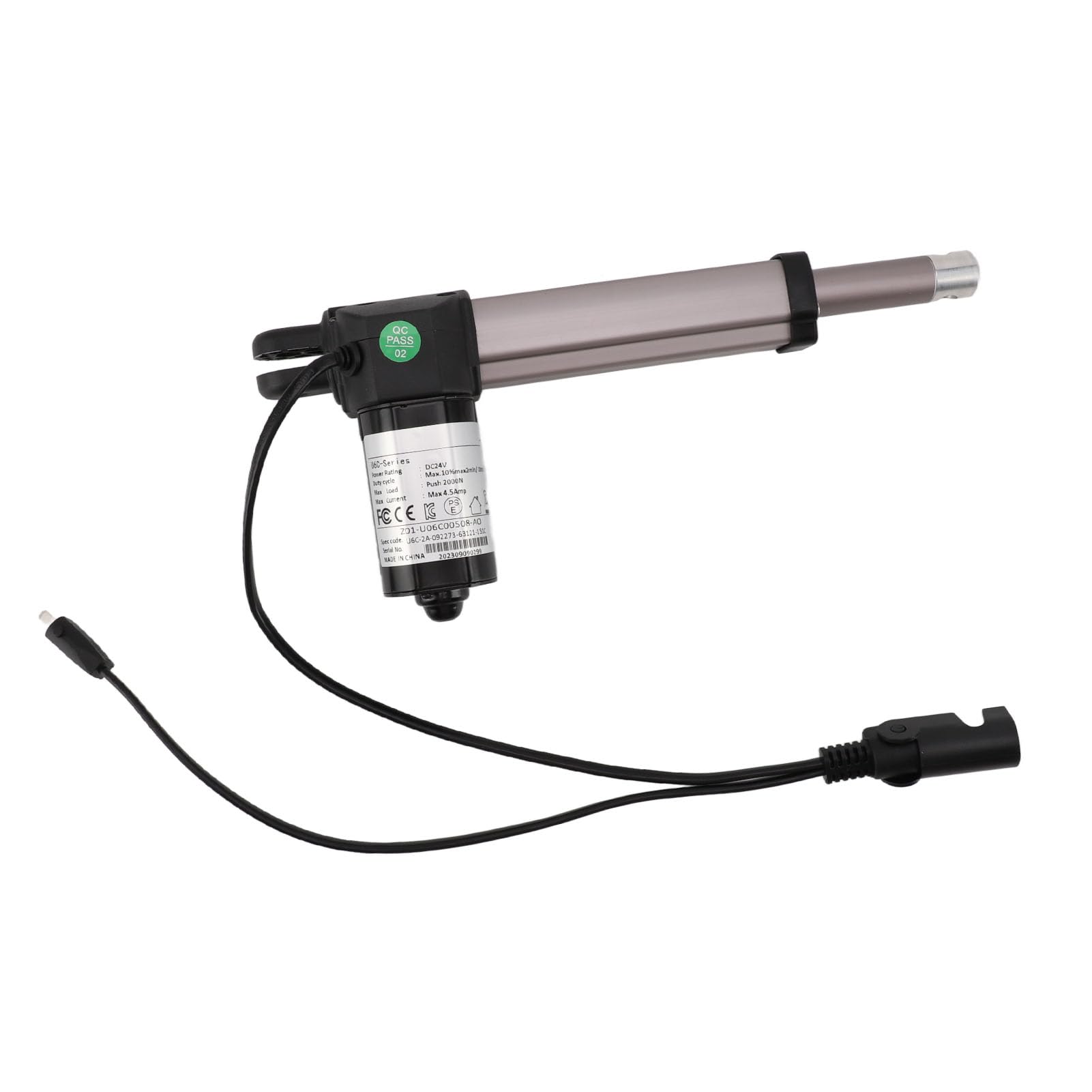 Kit de Reemplazo del Actuador del Motor del Sillón Reclinable Eléctrico, Varilla de Empuje del sofá Eléctrico de 24 V CC, Actuador Lineal Eléctrico de 4 Pulgadas de,