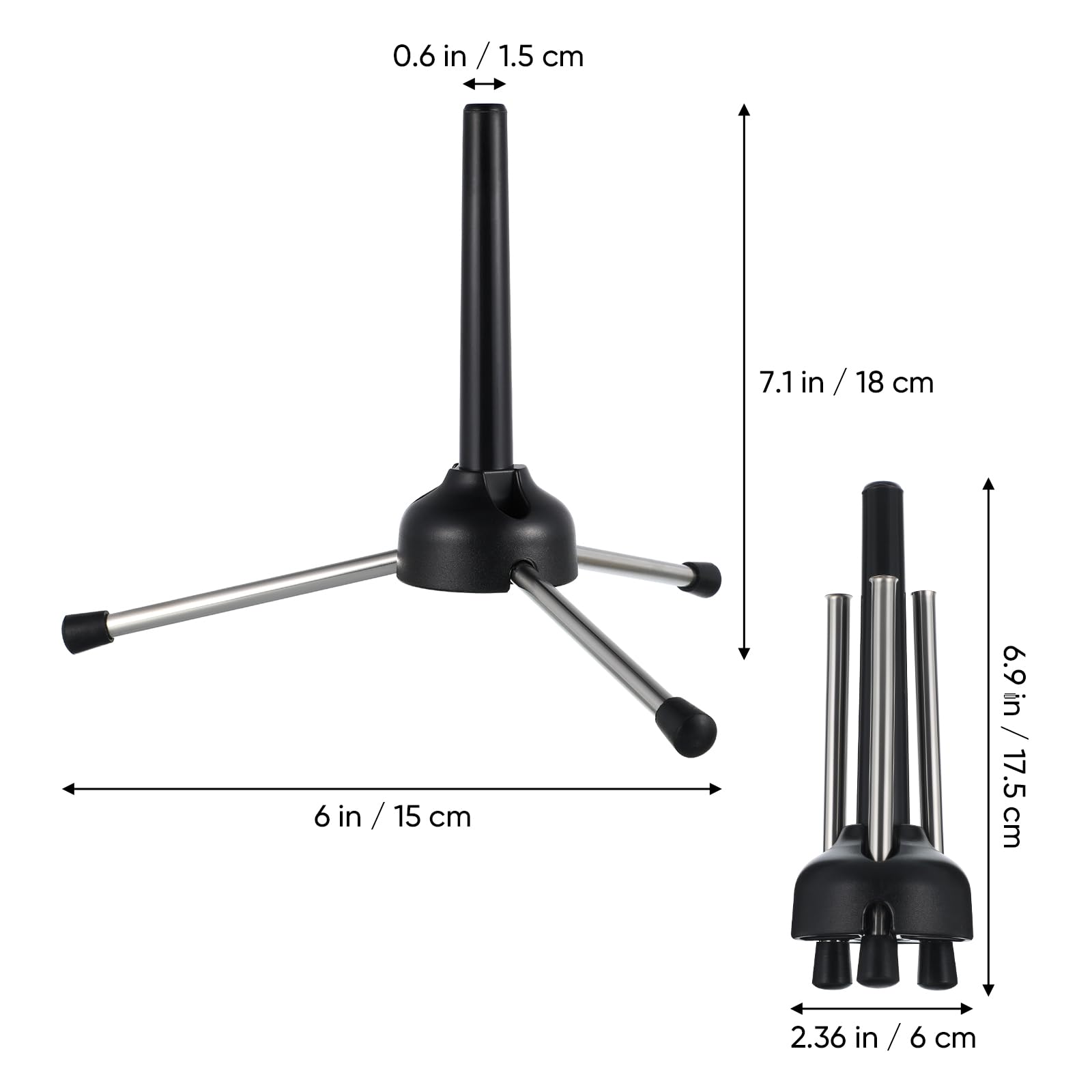 Trépied Portable Et Pliable Pour Instruments À Vent Support Stabilisateur Pour Clarinette Flûte Hautbois Et Saxophone
