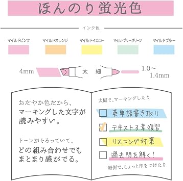 Zebra Mildliner Marking Pen 5CN Set