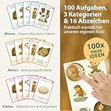Heldenzimmer Entdeckerkarten Kinder – Suchspiel mit 100 Aufgaben | 50 Doppelseitige Karten, 2 Altersstufen, 16 Abzeichen | Indoor, Outdoor & Stadt (Natur-Entdecker)