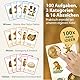 Heldenzimmer Outdoor Suchspiel Kinder – Outdoor Spiele für Kinder | 100 Aufgaben Suchspiel, 50 Doppelseitige Entdeckerkarten 2 Altersstufen, 16 Abzeichen