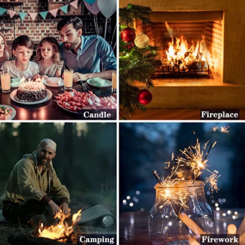 Futlidys 2 Pack Mini Torch Lighter Butane Refillable, Double Flame Butane Lighter With Visible Window, Adjustable Jet Lighter, Great Gifts For Men And Women, Without Gas (Blue) #TOP5