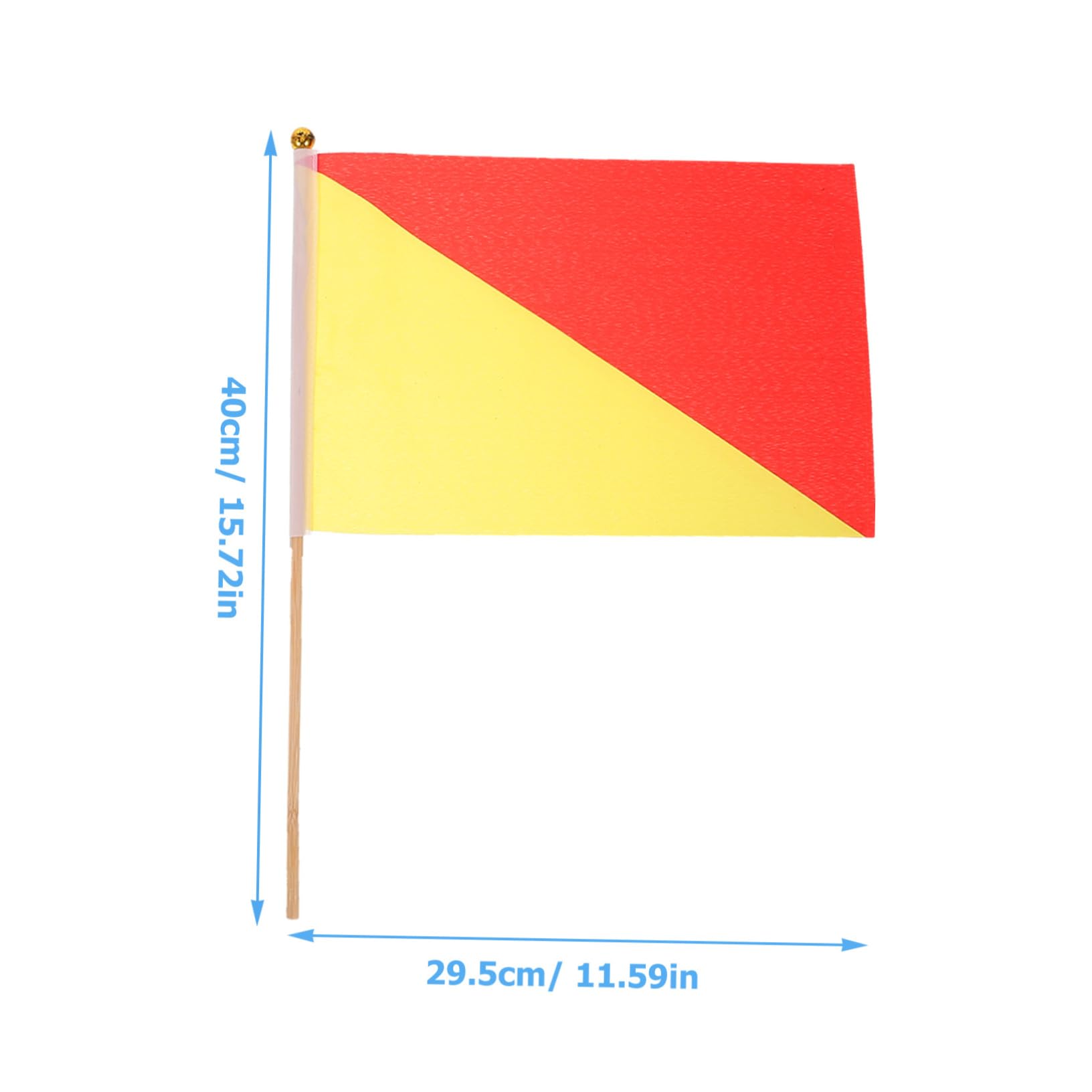 SUPVOX 6Pcs Signal Flag with Sturdy Poles Navy Training Flags for Refereeing and Commanding Safety Sports and Events