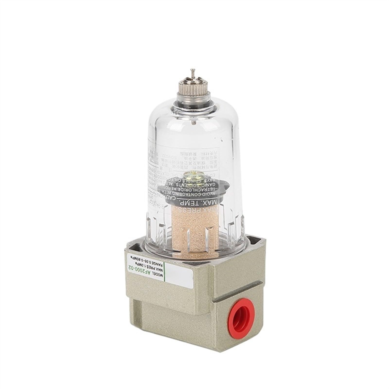 1 Unidad AF2000-02 AF3000-02 AF3000-03 AF4000-04 AF4000-06 AF5000-10 Compresor de Aire comprimido en línea Filtro de Agua y Humedad Trampa(AF3000-02)