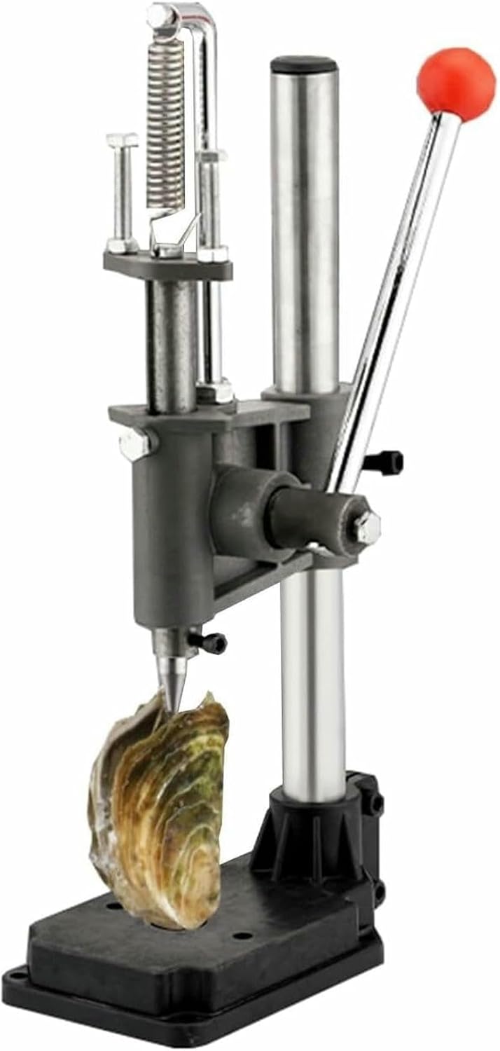 Oyster Sheller Oyster Sheller Full Metal Height Adjustable Oyster Sheller Tool Set Seafood Tools Suitable for Hotel Buffet(46/35cm)