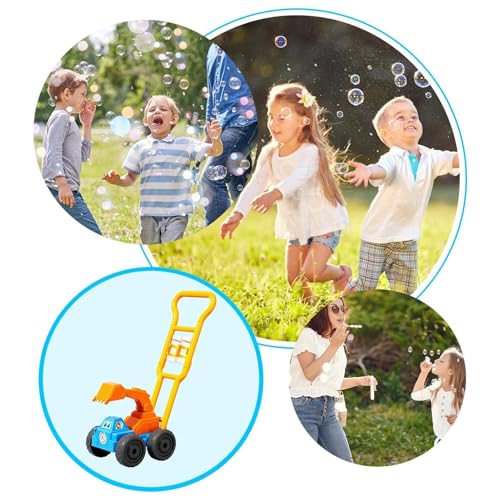Machine à bulles pelleteuse pour amuser les enfants au jardin