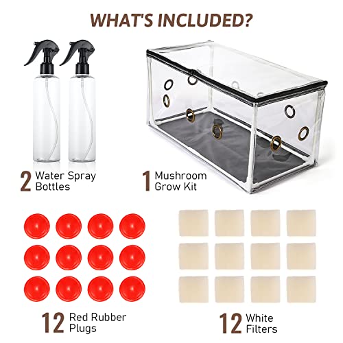 EBSTL Mushroom Monotub Kit Home Mushroom Grow Kit Mushroom Tent Save