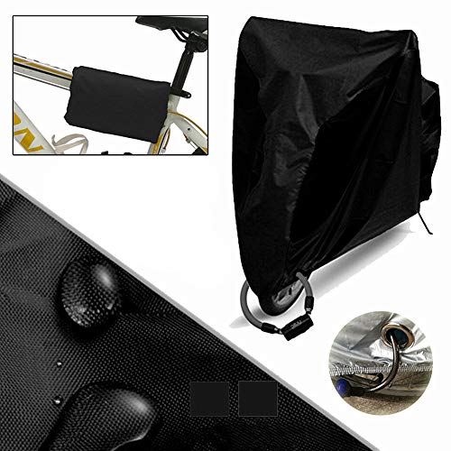 Funda para Bicicleta Exterior Funda Bicicleta Cubre Bicicleta Exterior Funda Moto Funda Bicicleta Estatica Funda Bicicleta Exterior Impermeable Funda para Asiento Motos Black,s