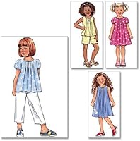 Vista 6 de BUTTERICK PATTERNS B4176 Camisa, vestido, pantalones cortos y pantalones para niñas/niñas, talla 2-3-4-5
