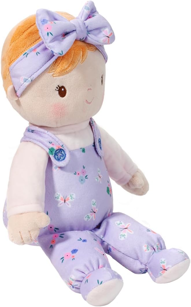 Douglas Willa Butterfly Flower Soft Baby Doll – Soft & Cuddly First Doll for Babies, Infants & Toddlers - 10-inch Sitting and 13-inch Overall Size