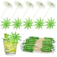 Ombrellini Da Cocktail 50 Pezzi BOBOZHONG - Carta E Bambù, Decorazione Tropicale Per Drink - Foto 10
