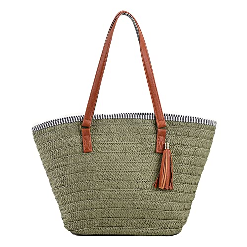 TIAASTAP Strohtaschen Damen, Sommer...
