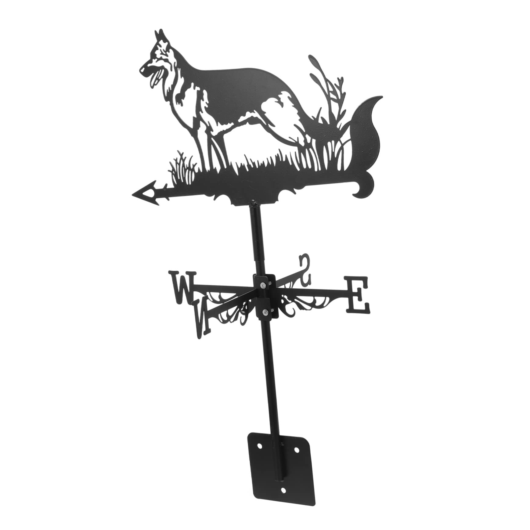 TAXXII Weather Vane 1 Set Wind Spinners Chime Sock Garden Windmill Corgi Vanes Roof Decor Metal Direction Weathervane Patio Weathervan