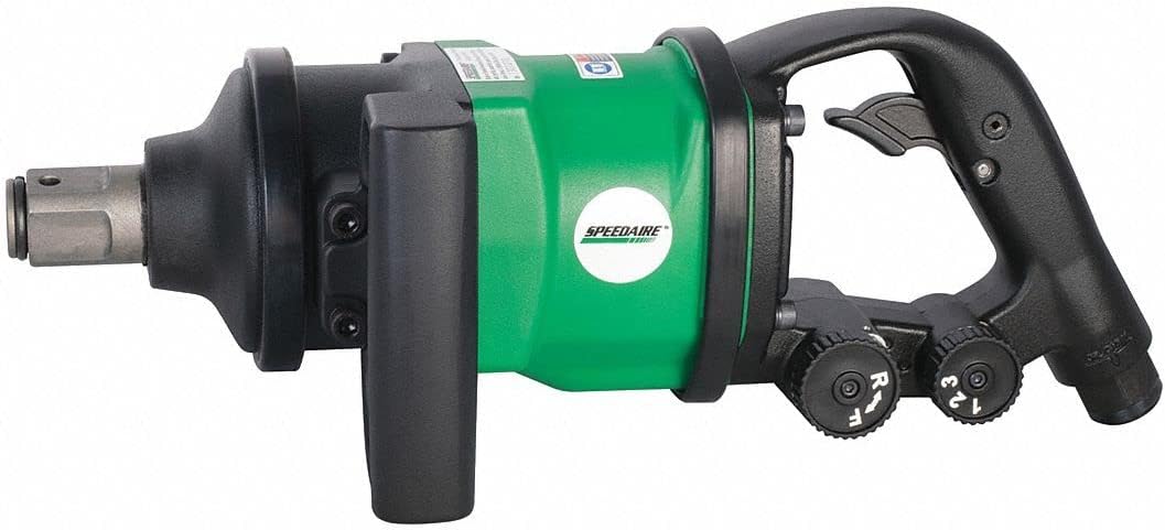 Speedaire General Duty Air Impact Wrench, 1" Square Drive Size 220 to 1450 ft.-lb. - 21AA52