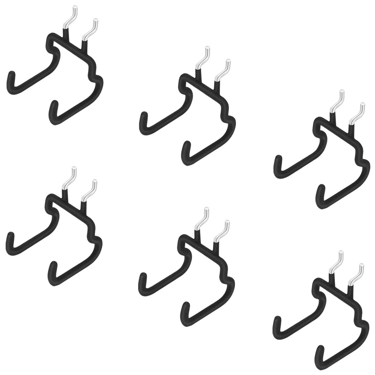 6PCS Pegboard Drill Holder Pegboard Hooks Pegboard Accessories for Tool,Accessory Storage,Jewelry Display,Craft Hobby Supplies in Places-Garage,Kitchen,Workbench,Basement,Craft Room,Shop