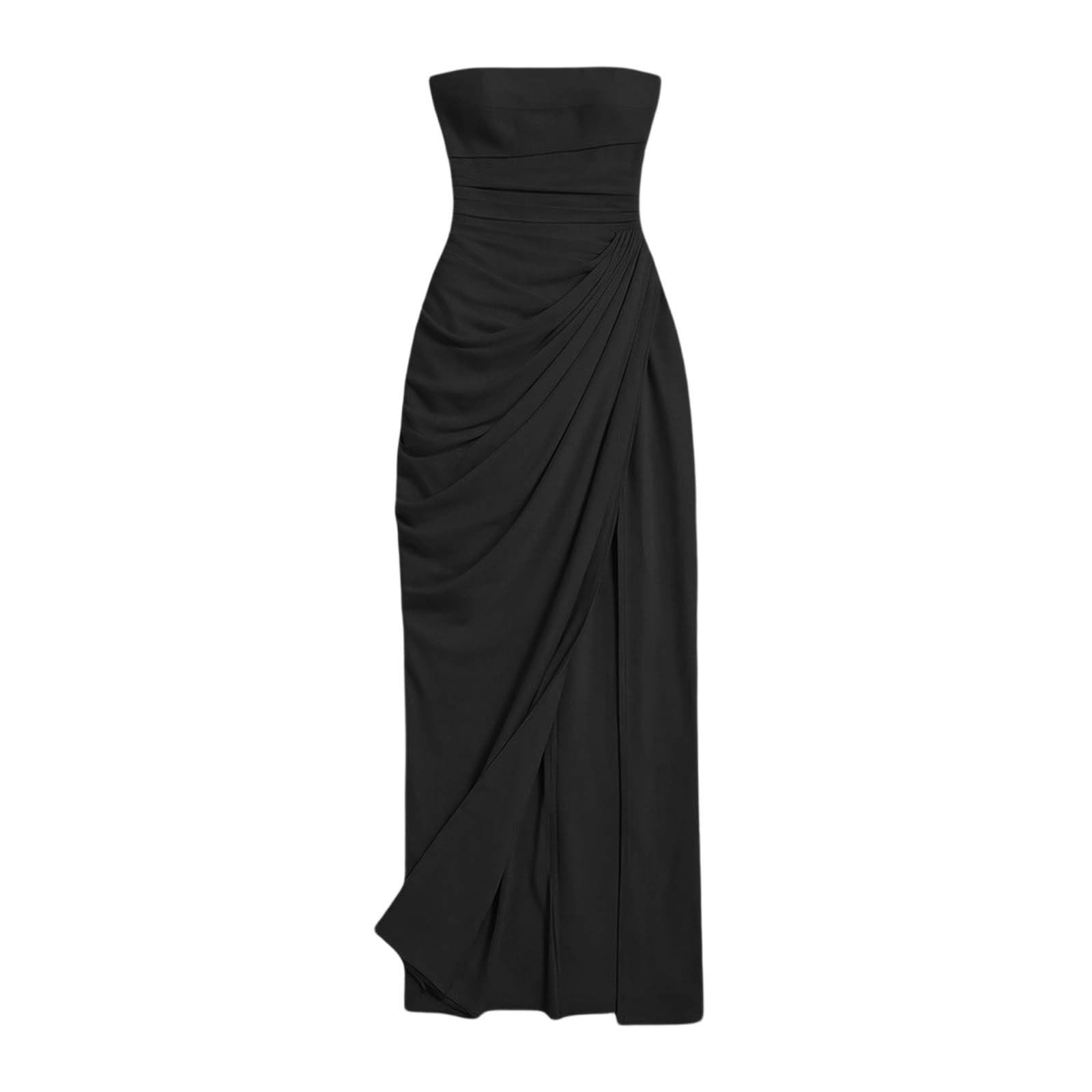 Robe de Cocktail pour Femme Robe Femme Sexy Longue Fendue Maxi Robes sans Manches Moulante Mousseline Robes de Bal Formelle pour Bal Cocktail Party Cérémonie Mariage Invité