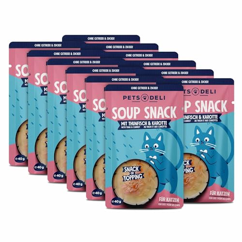 Pets Deli Suppe für Katzen mit Thunfisch, 12x40g
