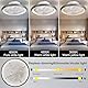 MQW Deckenventilator mit Beleuchtung LED Licht, Invisible Fan Deckenleuchte 360° Drehbare, Dimmbar 72W mit Fernbedienung Ventilator lampe, Deckenlampe ür Wohnzimmer, Esszimmer, Schlafzimmer, 49CM