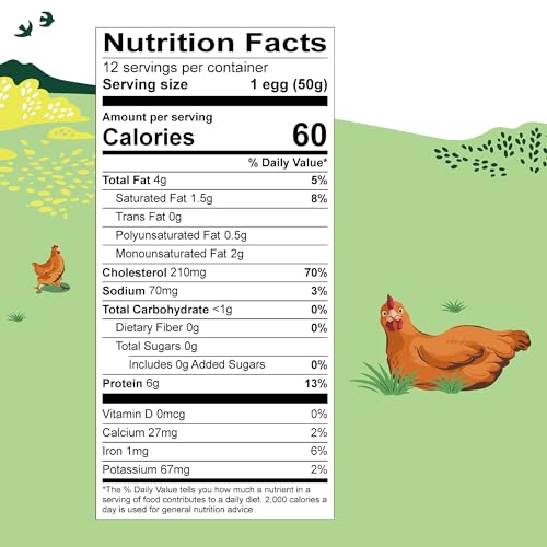 Organic Eggs Free Range Large Brown, 12 Count
