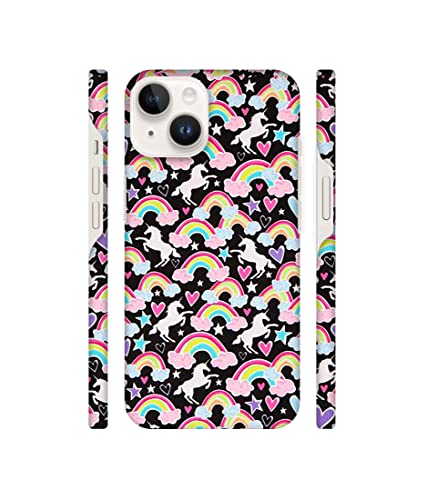 Image of Amazon Brand- Solimo Designer Unicorn Texture 3D Printed Hard Mobile Back Case Cover Compatible for Apple iPhone 14 Plus