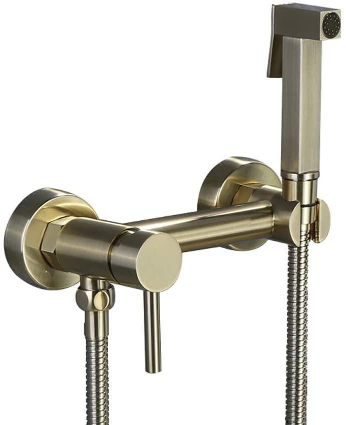 Pistolet de toilette laiton brossé or pour un rituel bien-être au quotidien