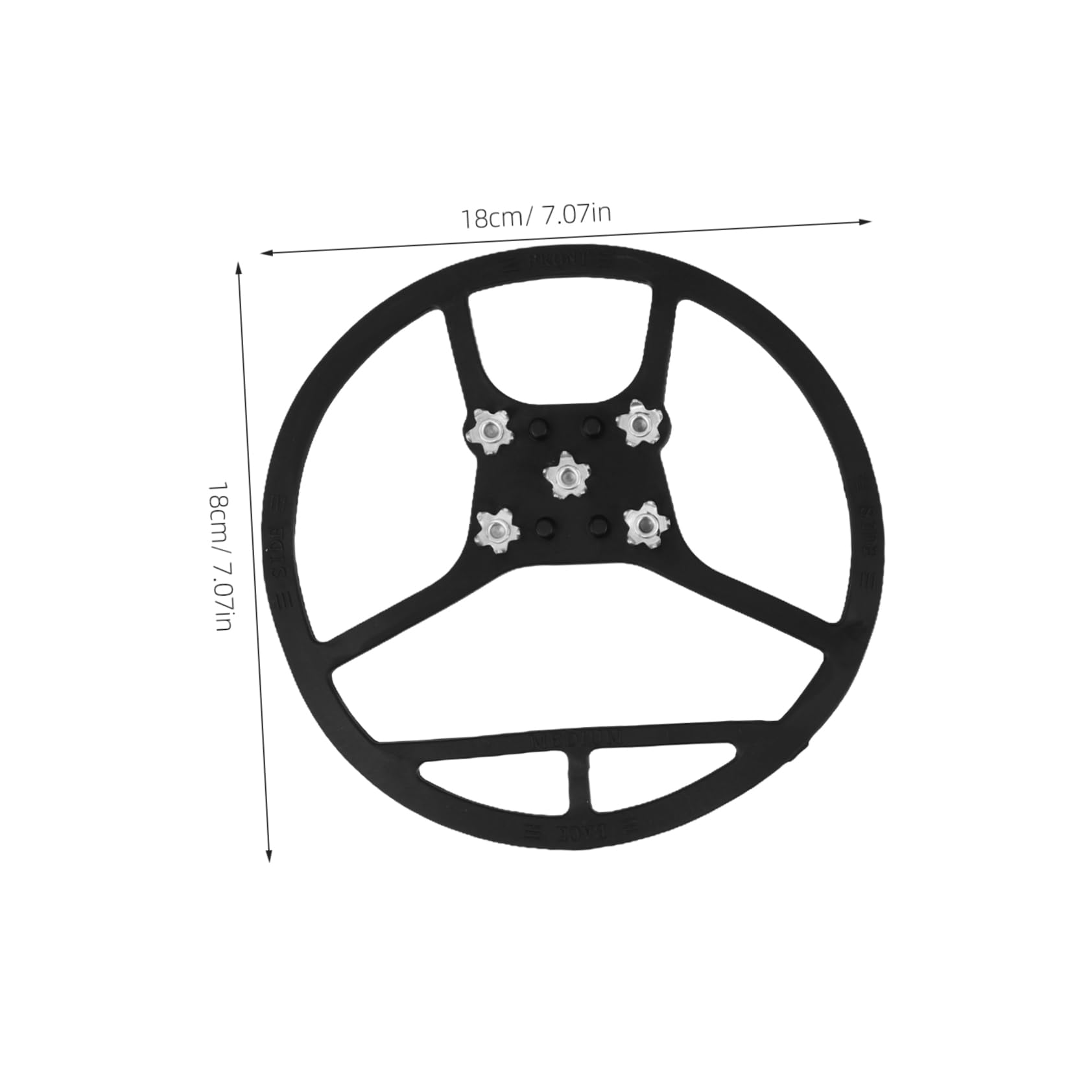 POPETPOP 6pcs Boys and Girls Shoe Grippers Ice Grippers for Shoes and Boots Traction Chains Ice Cleats for Winter Outdoor Activities