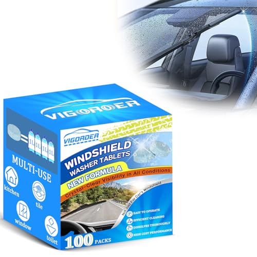 Vigorder 100 Pieces Windshield Washer Tablets (50 Pieces)