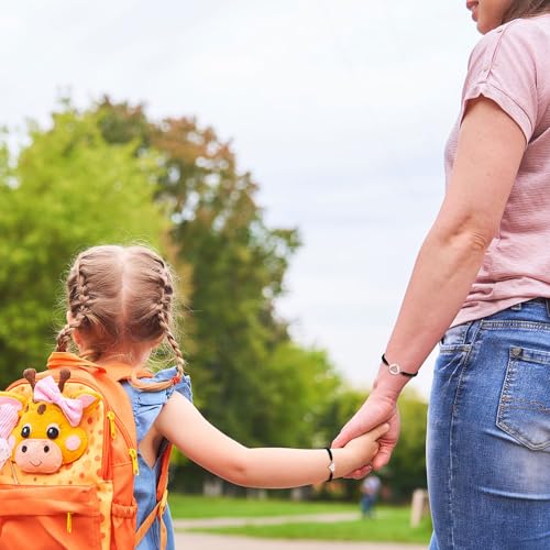 Image of P. BLAKE First Day of Kindergarten Bracelet Back to School Gifts Mommy and Me Matching Bracelets Set for Mother Daughter Son Girls Boys Jewelry Gifts