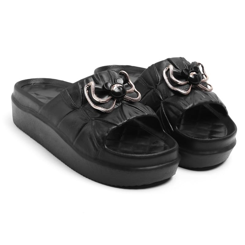 Image of Slipper for Women and Girls Flip Flops Summer Anti Skid Soft Pvc Sole Slide Home Indoor Slippers for Bedroom chappal