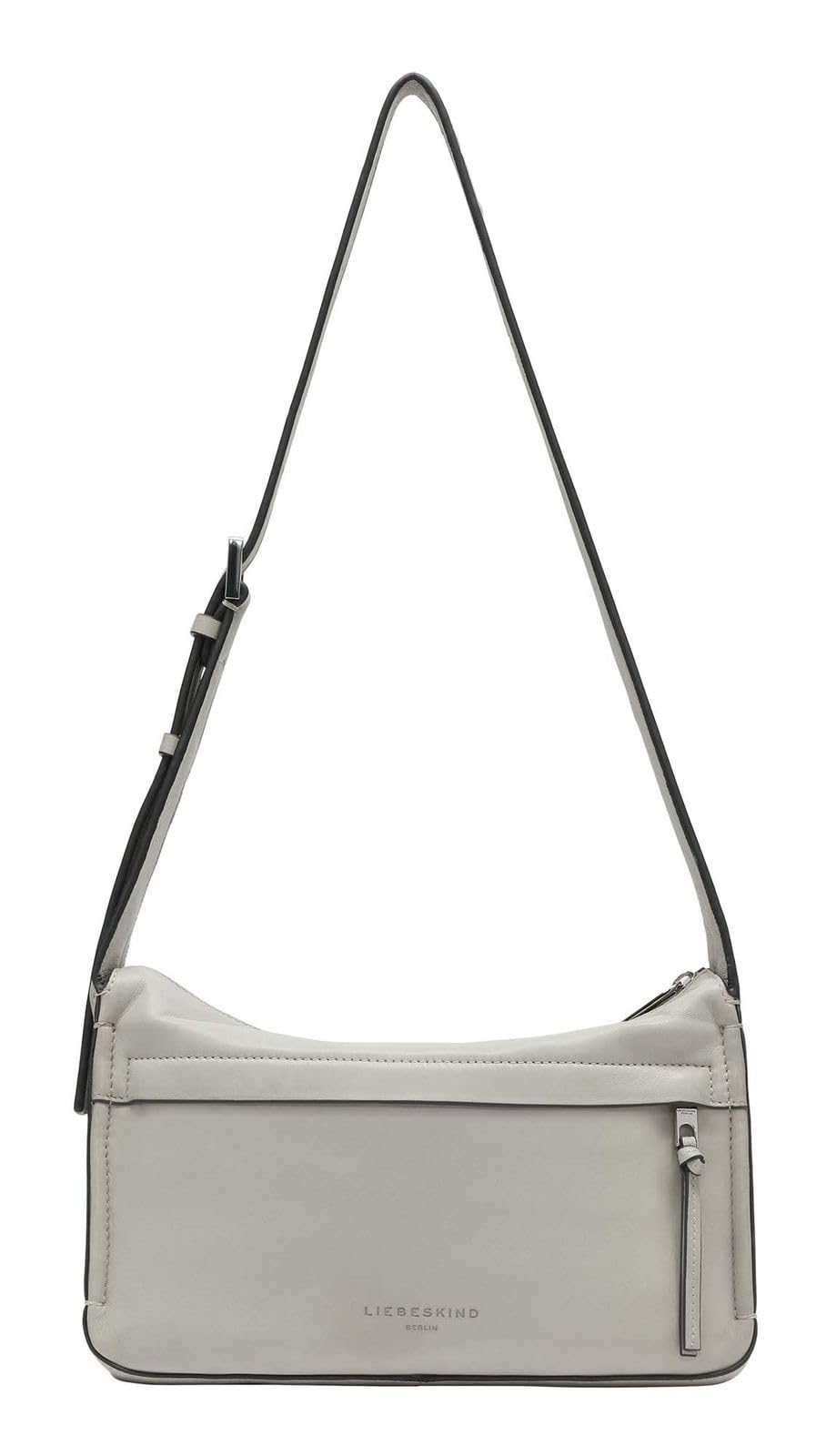 LIEBESKIND BERLIN Leather shoulder bag Sky Sheep Natural Hobo Bag Steel taupe