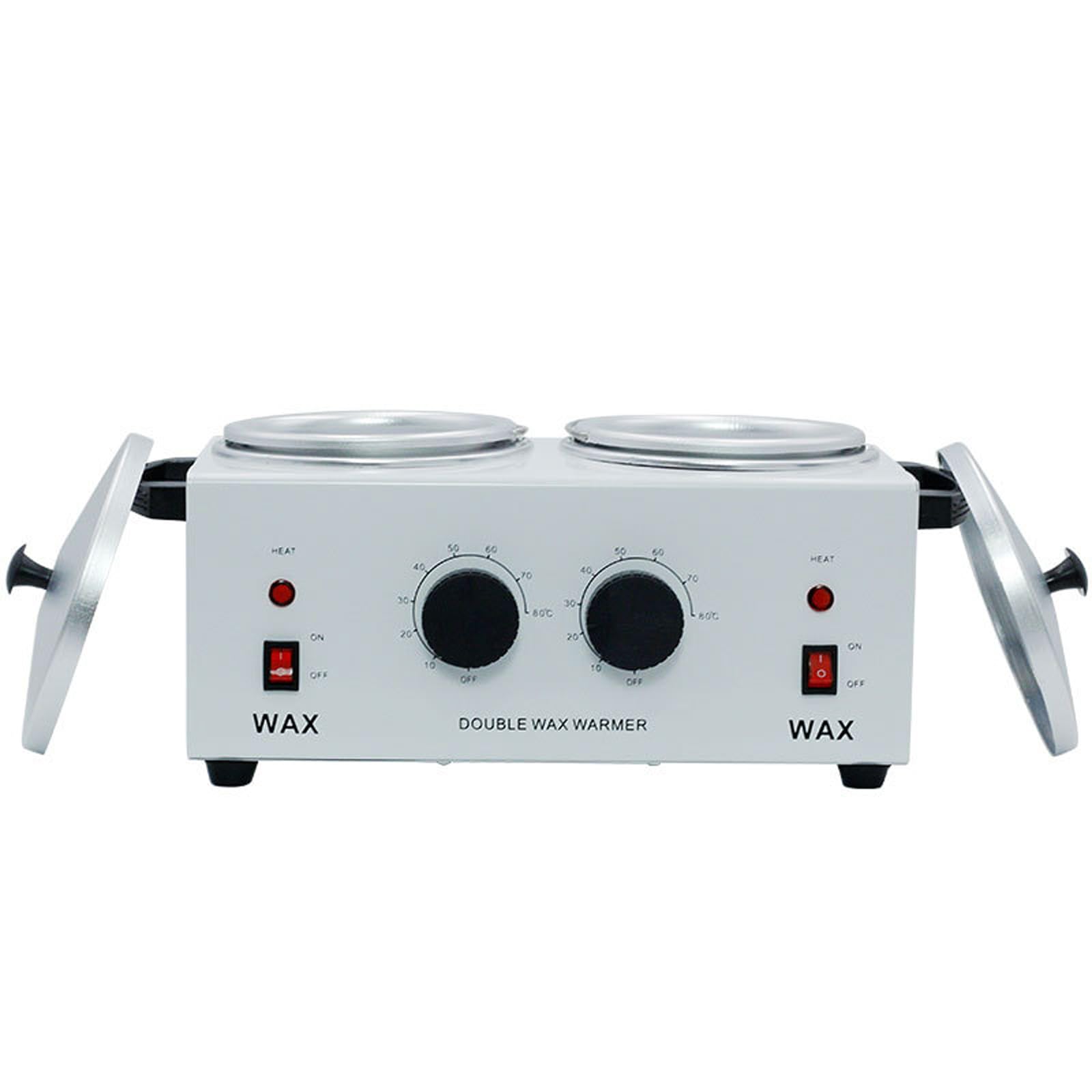 CUSMA Crisol De Chocolate, Máquina Templadora De Chocolate, Fundidor De Chocolate Eléctrico Calentado con 2 Ollas para Hacer Chocolate Y Dulces,Blanco