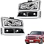 Nilight Headlights Assembly LED DRL for 2003 2004 2005 2006 Chevy Silverado Avalanche 1500 2500 3500/ 2007 Chevrolet Silverado Classic Headlamp, Black Housing, 2 Years Warranty