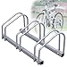 Produktbild wolketon Fahrradständer, für 3 Fahrräder, Boden Wandmontage Silber Mehrfachständer Beidseitig Verwendbar, Metall 26 x 73 x 32 cm