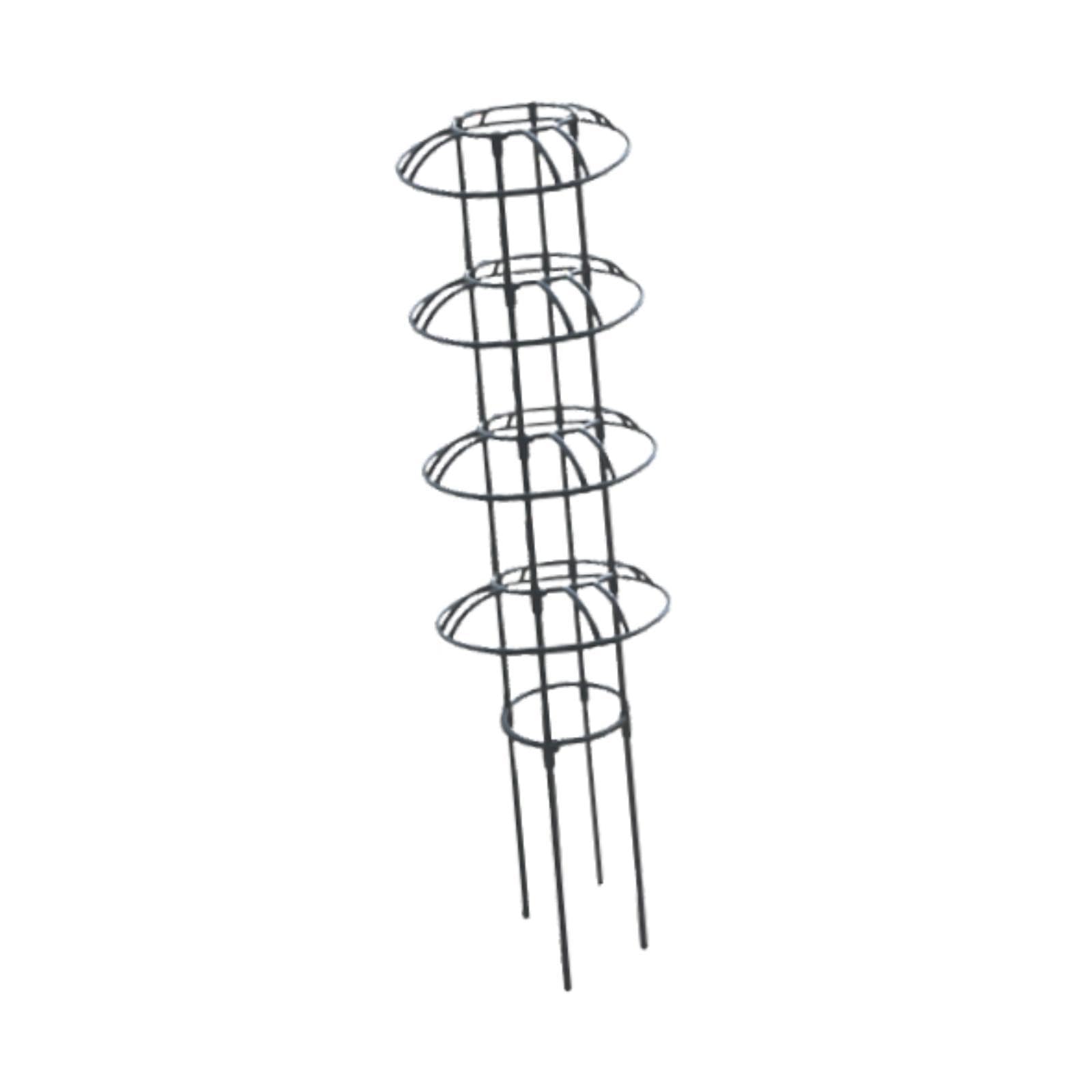 Fenteer Tuteur pour Plantes Grimpantes Obélisque de Jardin Support pour Rosiers Cadre Vertical en Forme de Parapluie en Fer Robuste Adapté pour La Décoration, Parasol Multi-usages 110 Cm