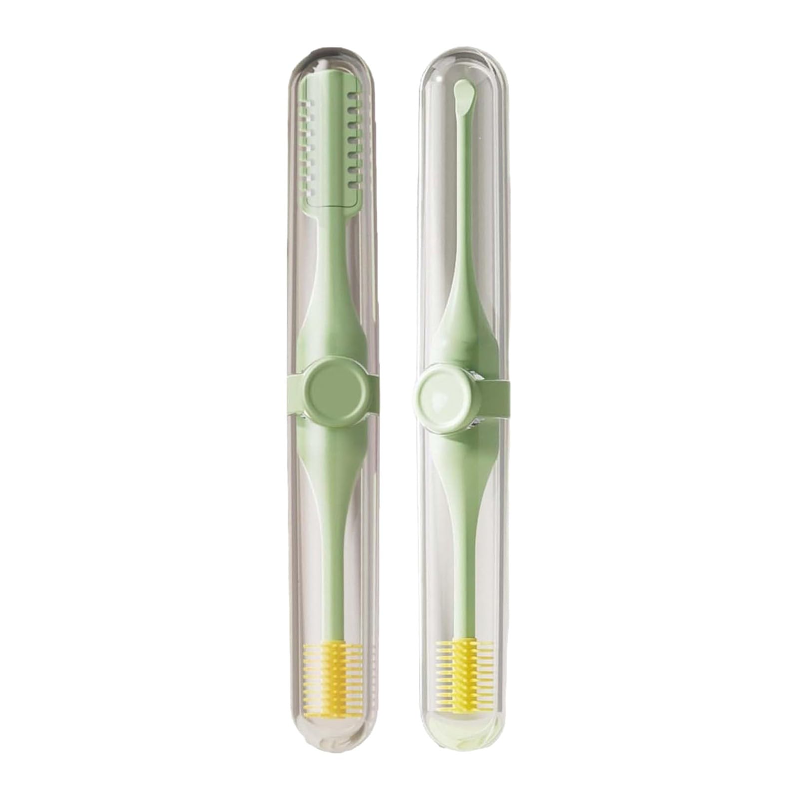 Nasal Hair Cutter 2-in-1 Double Sided Nose Hair Cutter Set with Lid Portable 360 Rotating Manual Men Nose